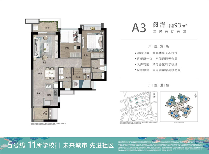 万科黄埔新城3室2厅2卫